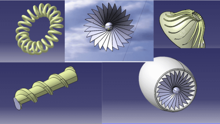 تصميم النماذج ثنائية وثلاثية الأبعاد باستخدام SolidWorks و CATIA