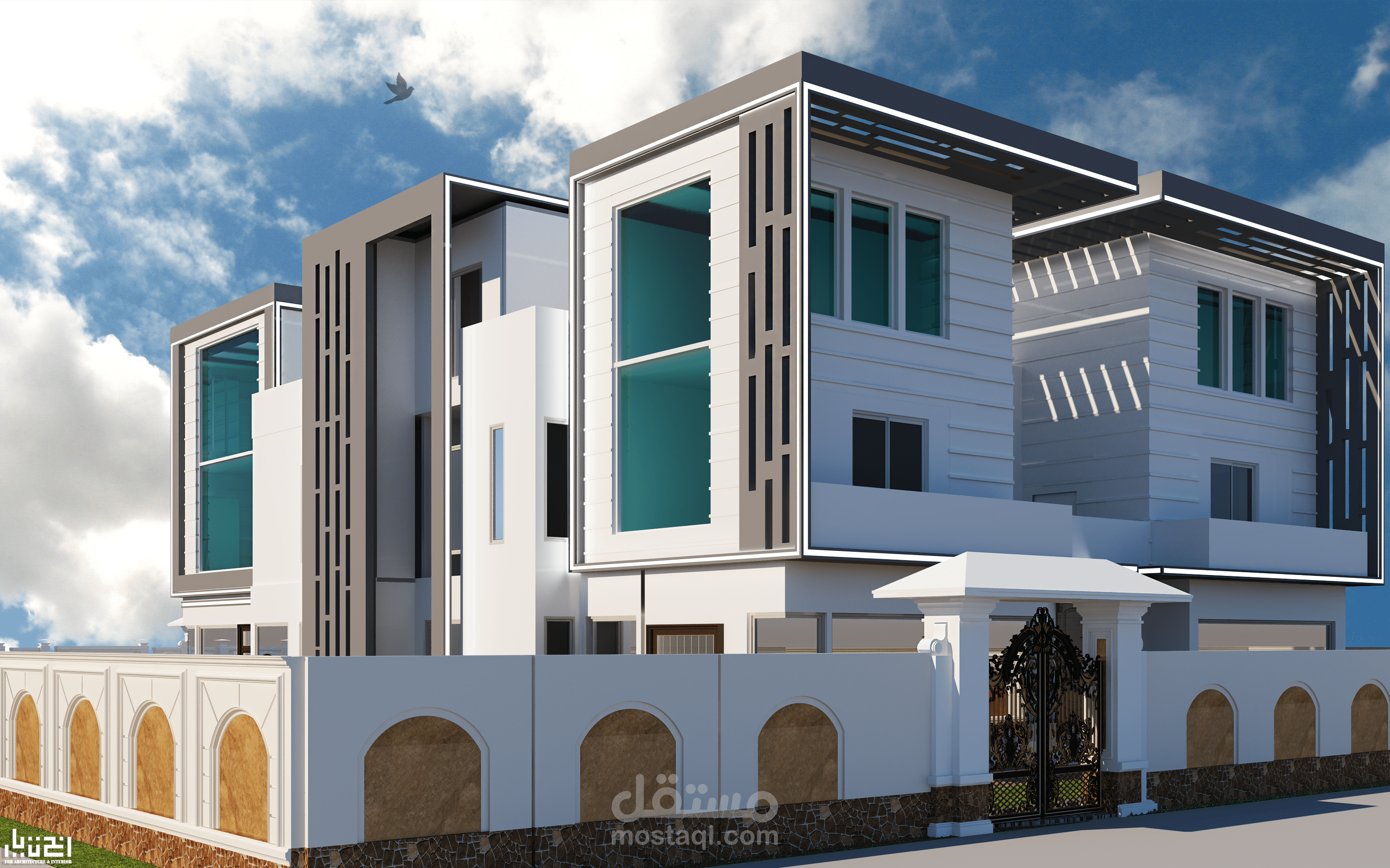 تصميم واجهة فيلا - Villa elevation design