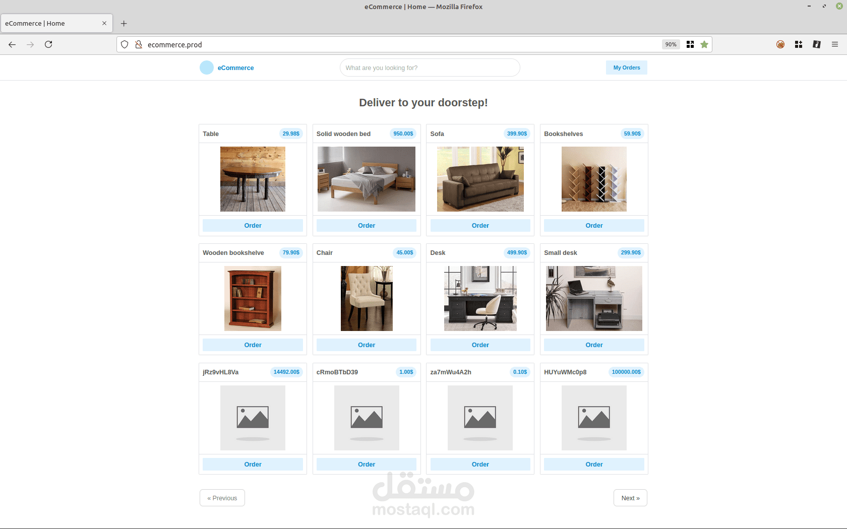 متجر إلكتروني بإطار العمل Laravel
