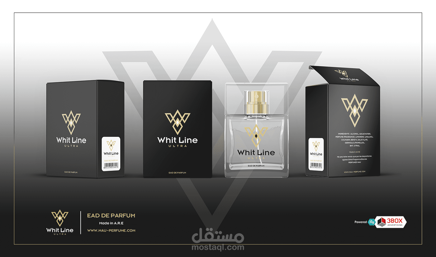 هوية كاملة لعطر " WHITE LINE "