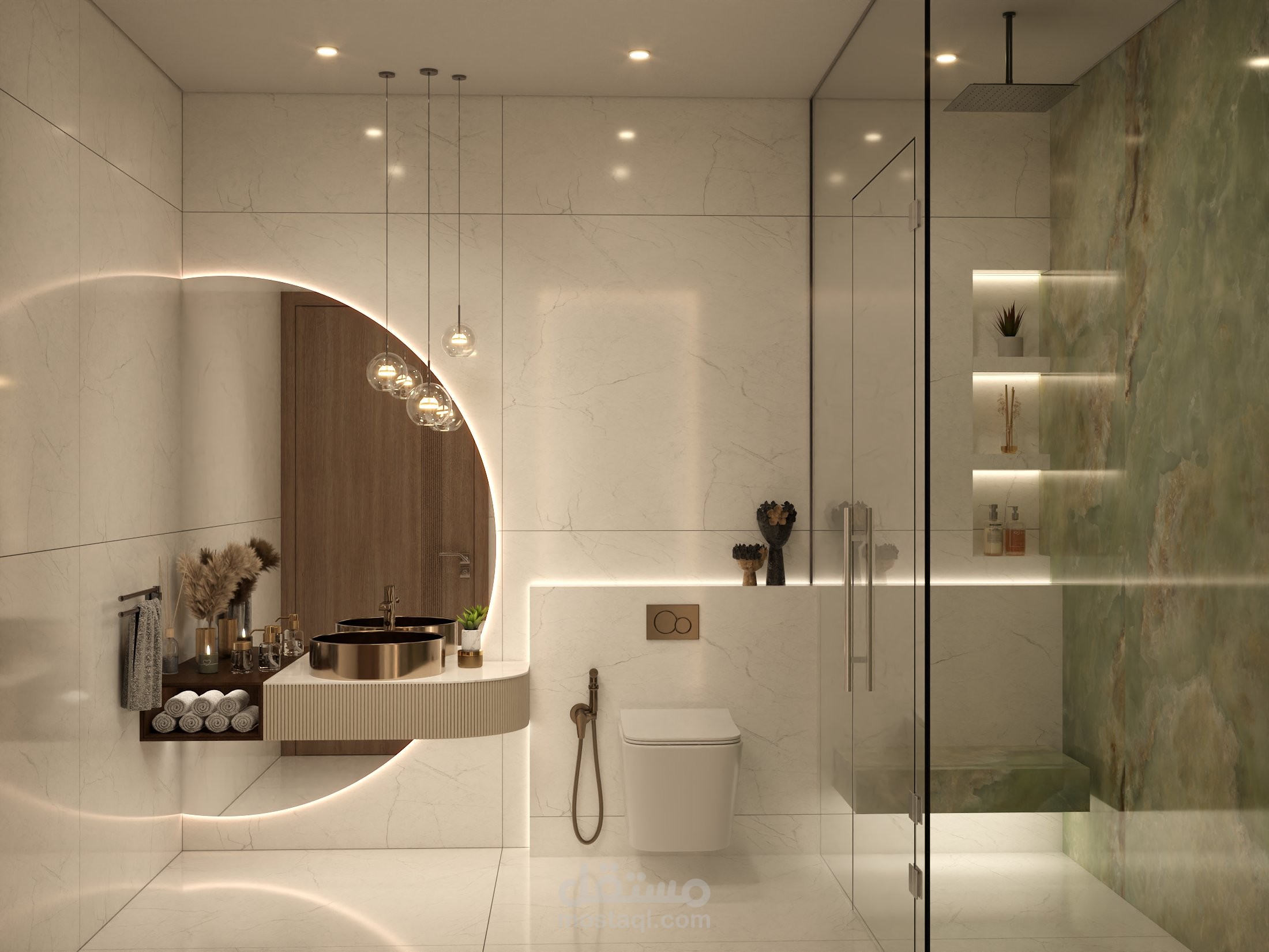 تصميم حمام ( Bathroom design )