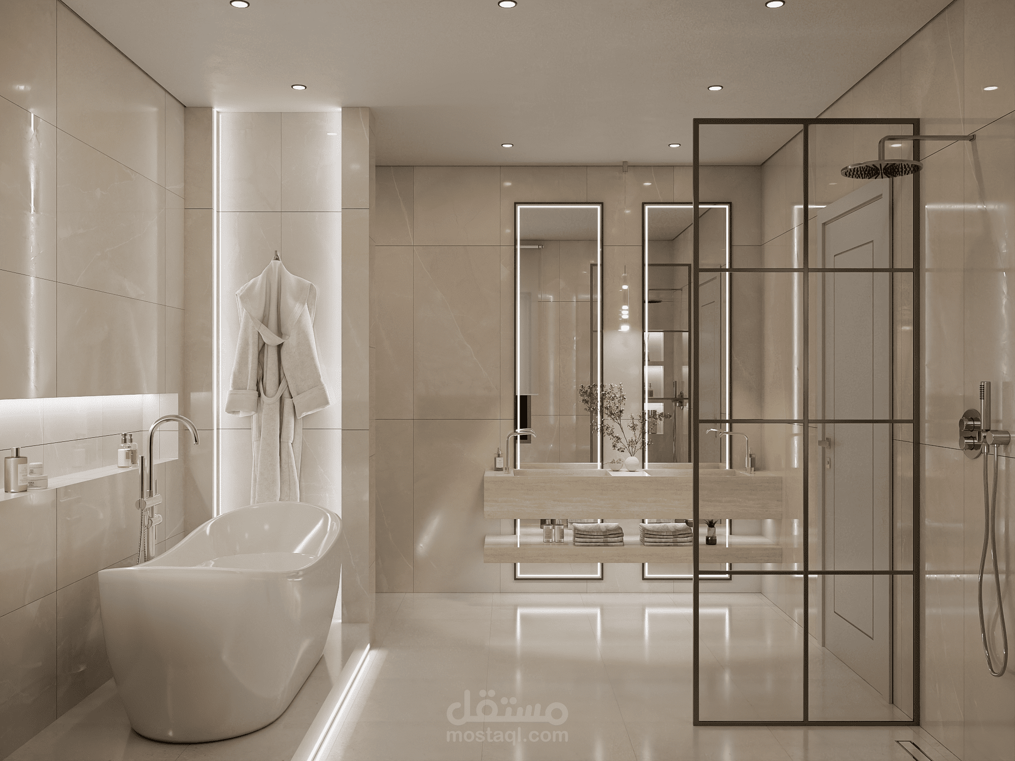 تصميم حمام ( Bathroom design )