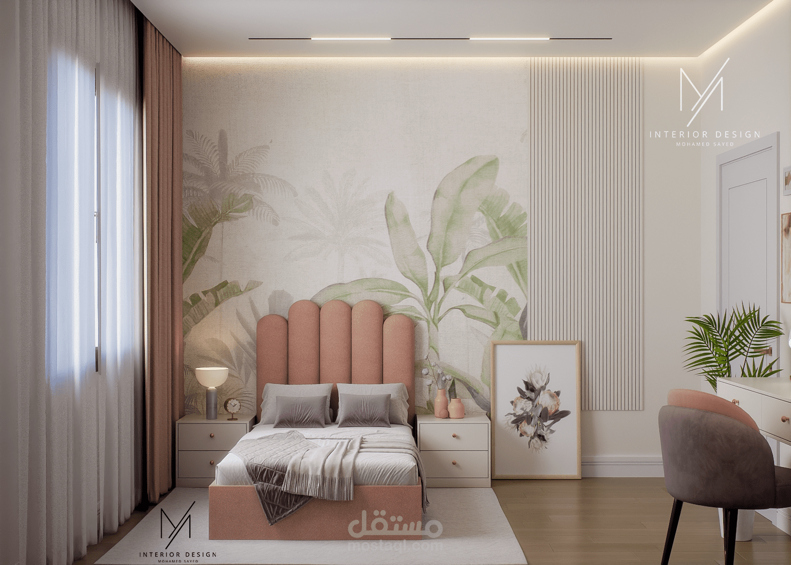 تصميم غرفة بنات( Room design )