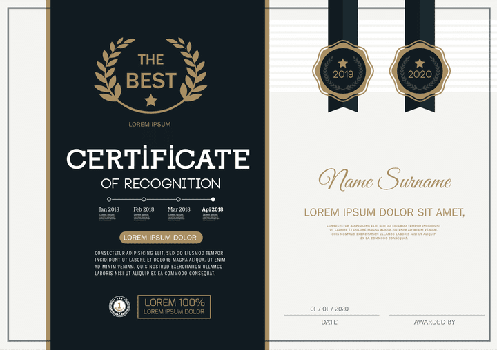 certificate design