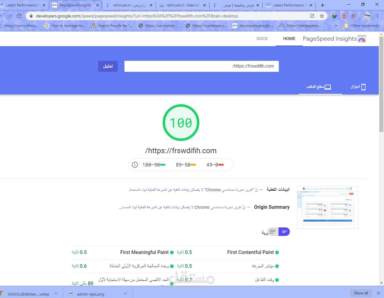 google speed wordpress تسريع موقع على ووردبريس بدون CDN