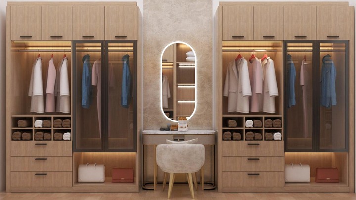 تصميم غرفة ملابس في الكويت