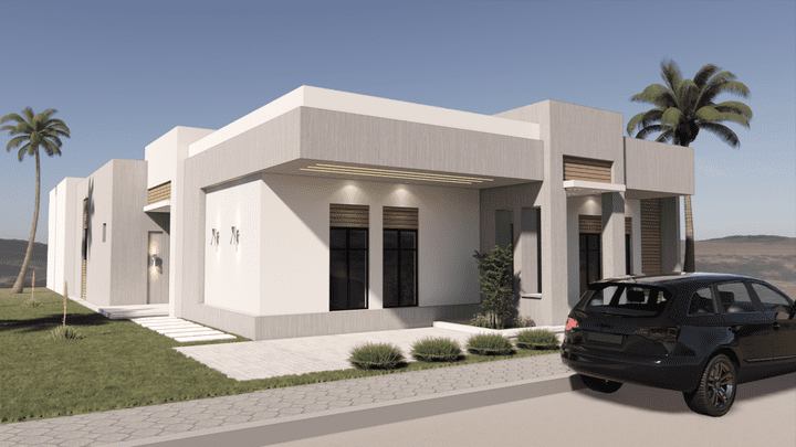 تصميم منزل من طابق أرضي في السعودية