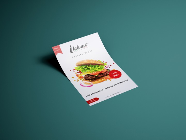 Italiano Restaurant Flyer Design