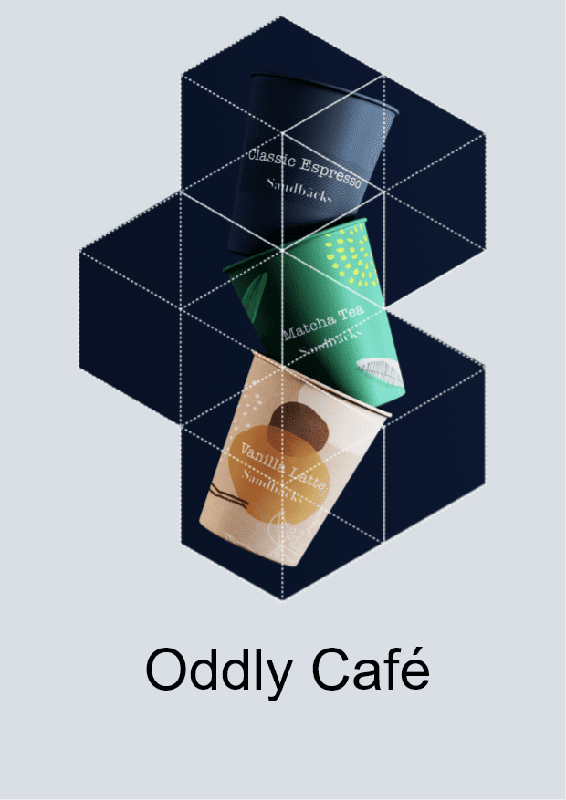 Oddly Cafe Poster Design