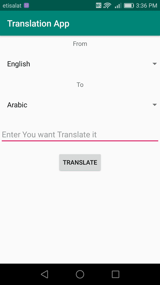 تطبيق ترجمة Translation App