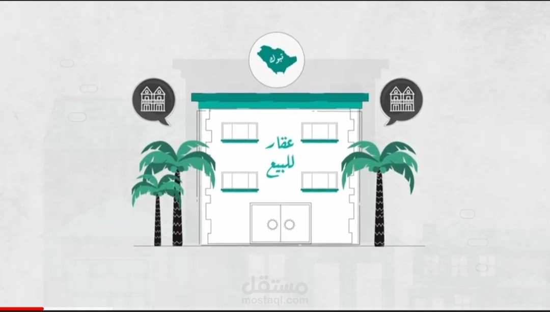 موشن جرافيك احترافي لمؤسسة سهم للمزادات بالمملكة العربية السعودية