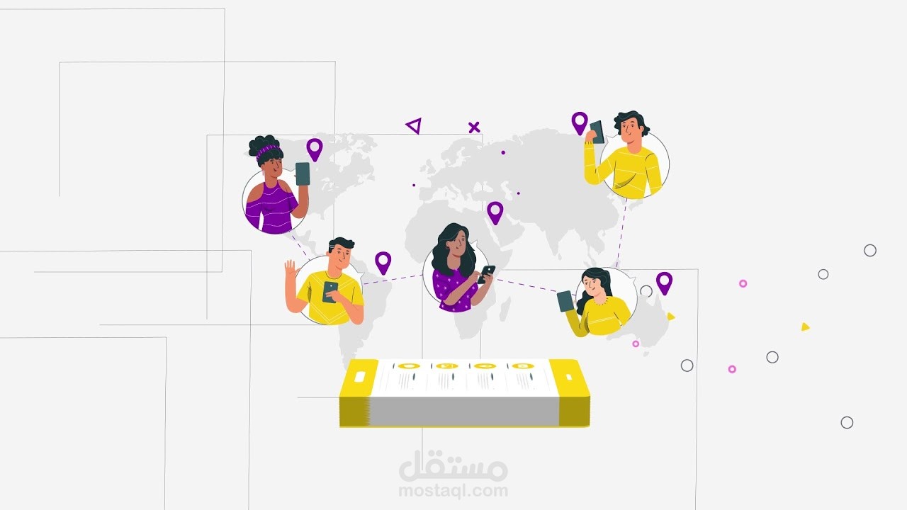 موشن جرافيك لشركة كرافيكاتي للتصميم بالعراق