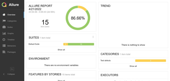 automated test report