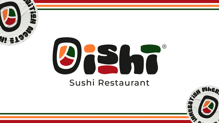 هوية بصرية : مطعم أوايشي للسوشي -  Brand Identity :Oishi  Sushi Restaurant