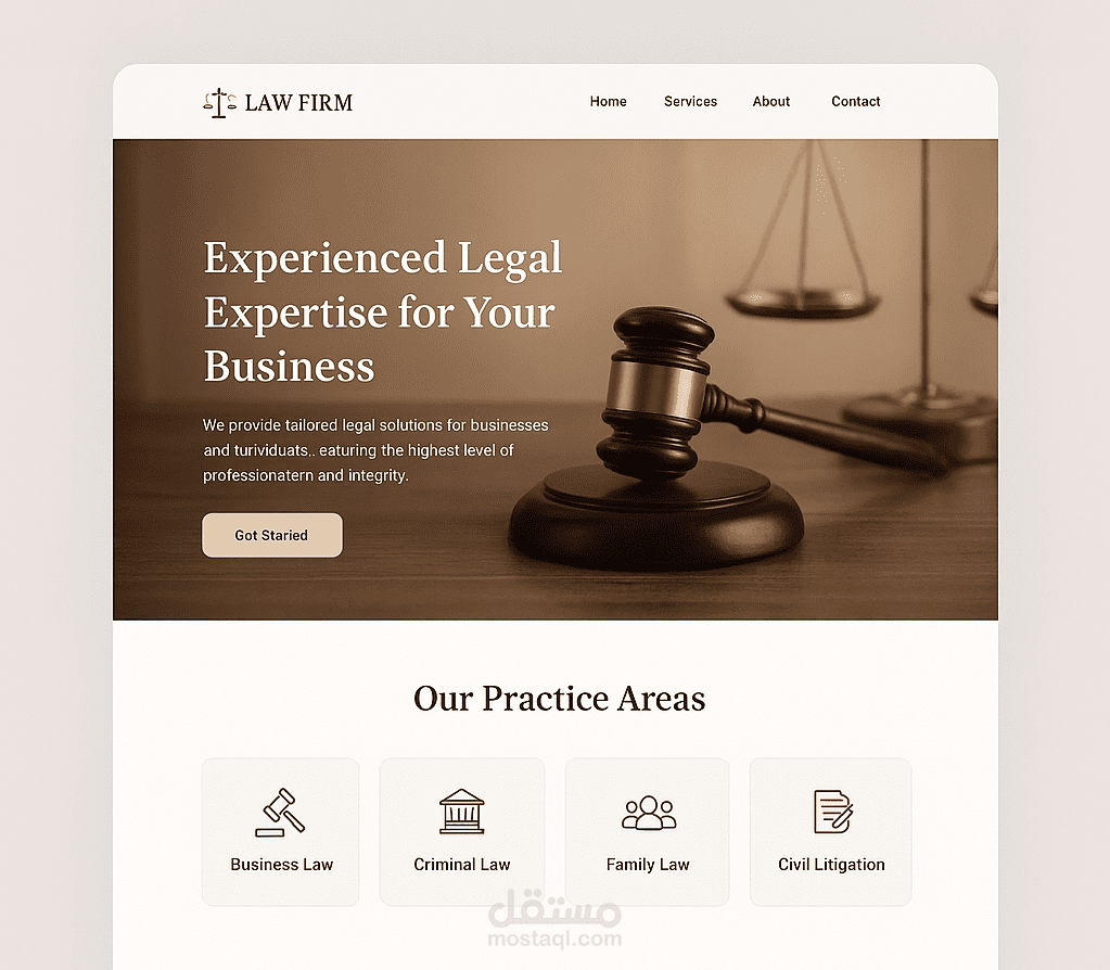 موقع إدارة مكتب محاماه (Law Firm Management System)