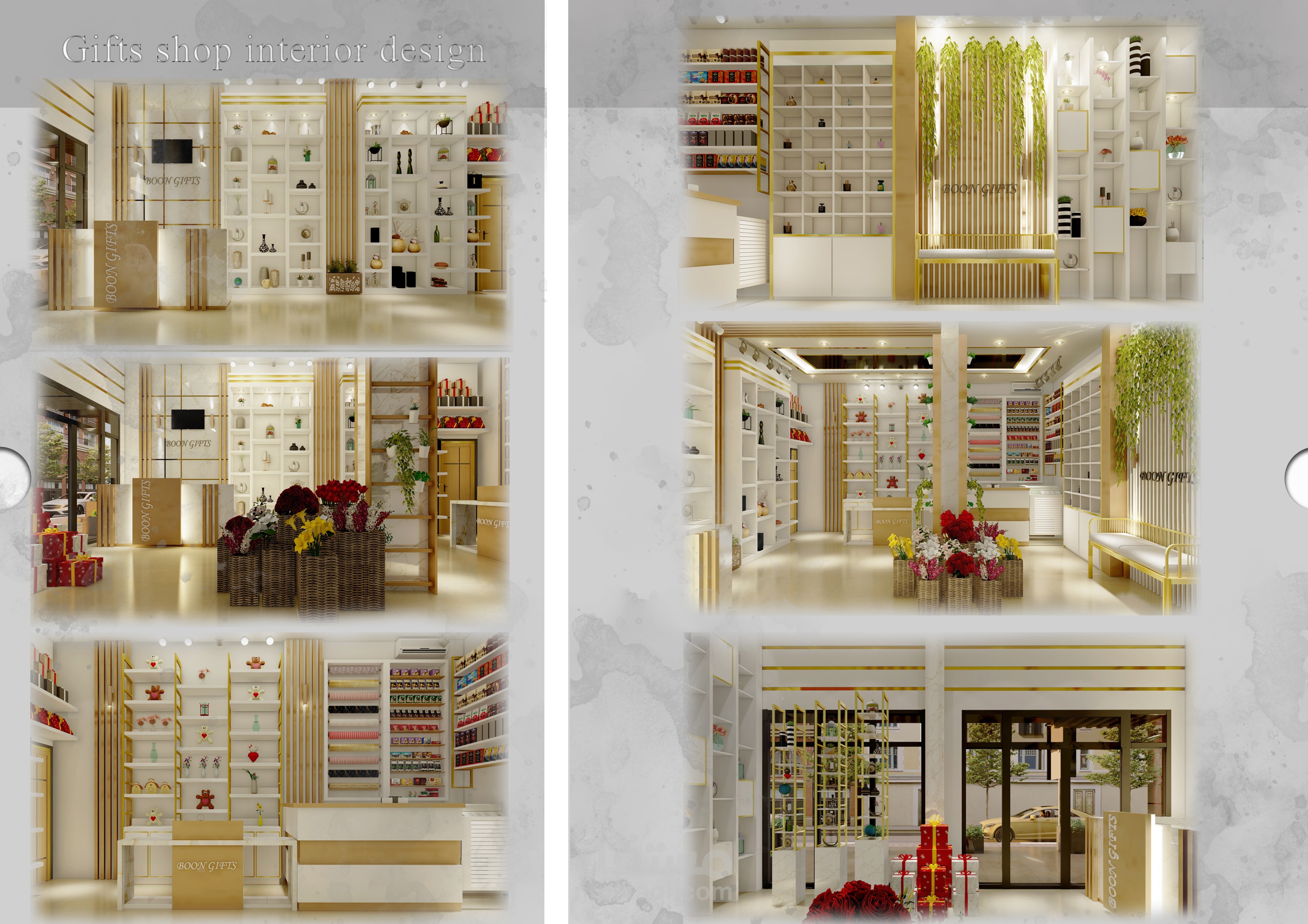 Gift shop interior and exterior design