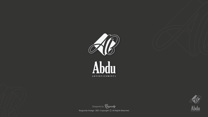 Abdu logo design - typography logo