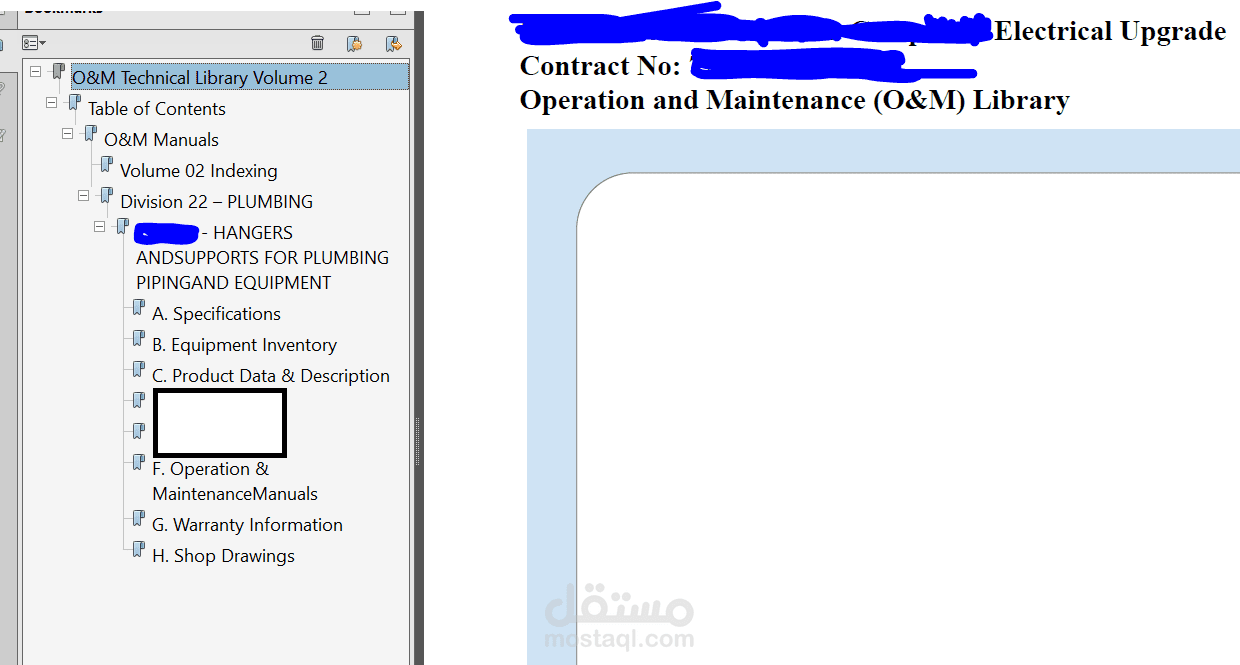تصميم  التقارير  Operation and Maintenance (O&M) Library