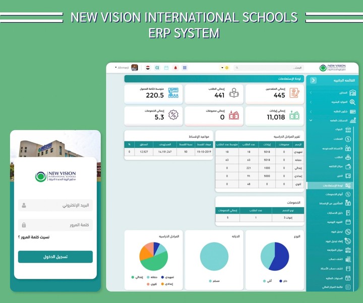 New Vision International Schools ERP System