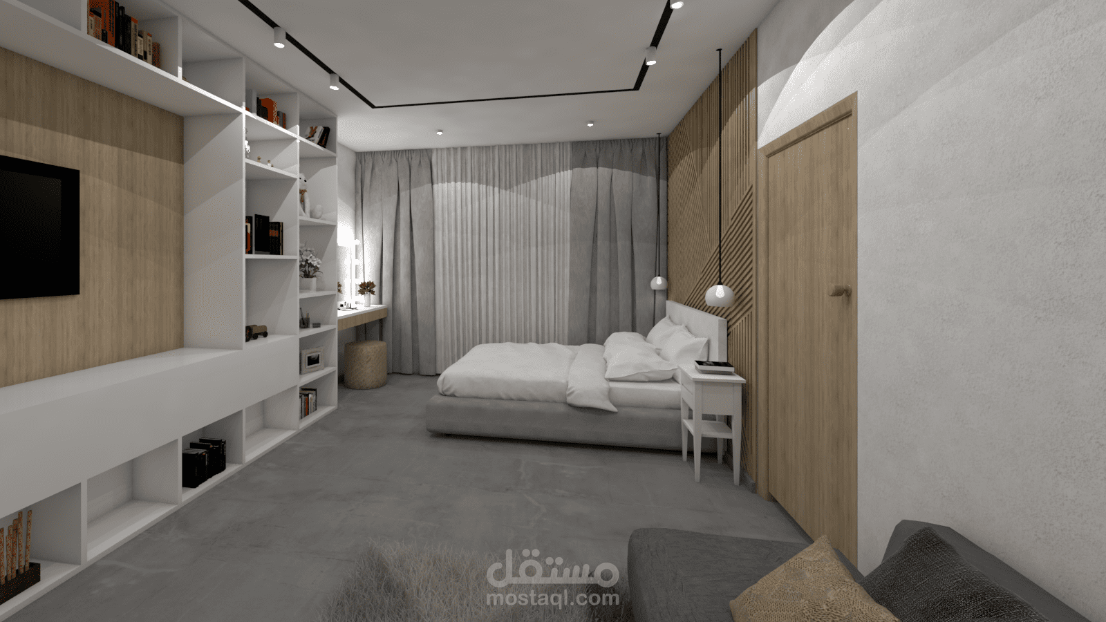 تصميم داخلي لغرفة نوم