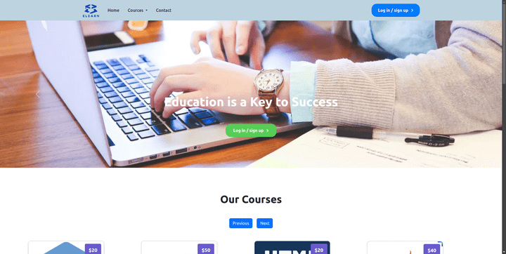 Elearn – منصة تعليمية شاملة