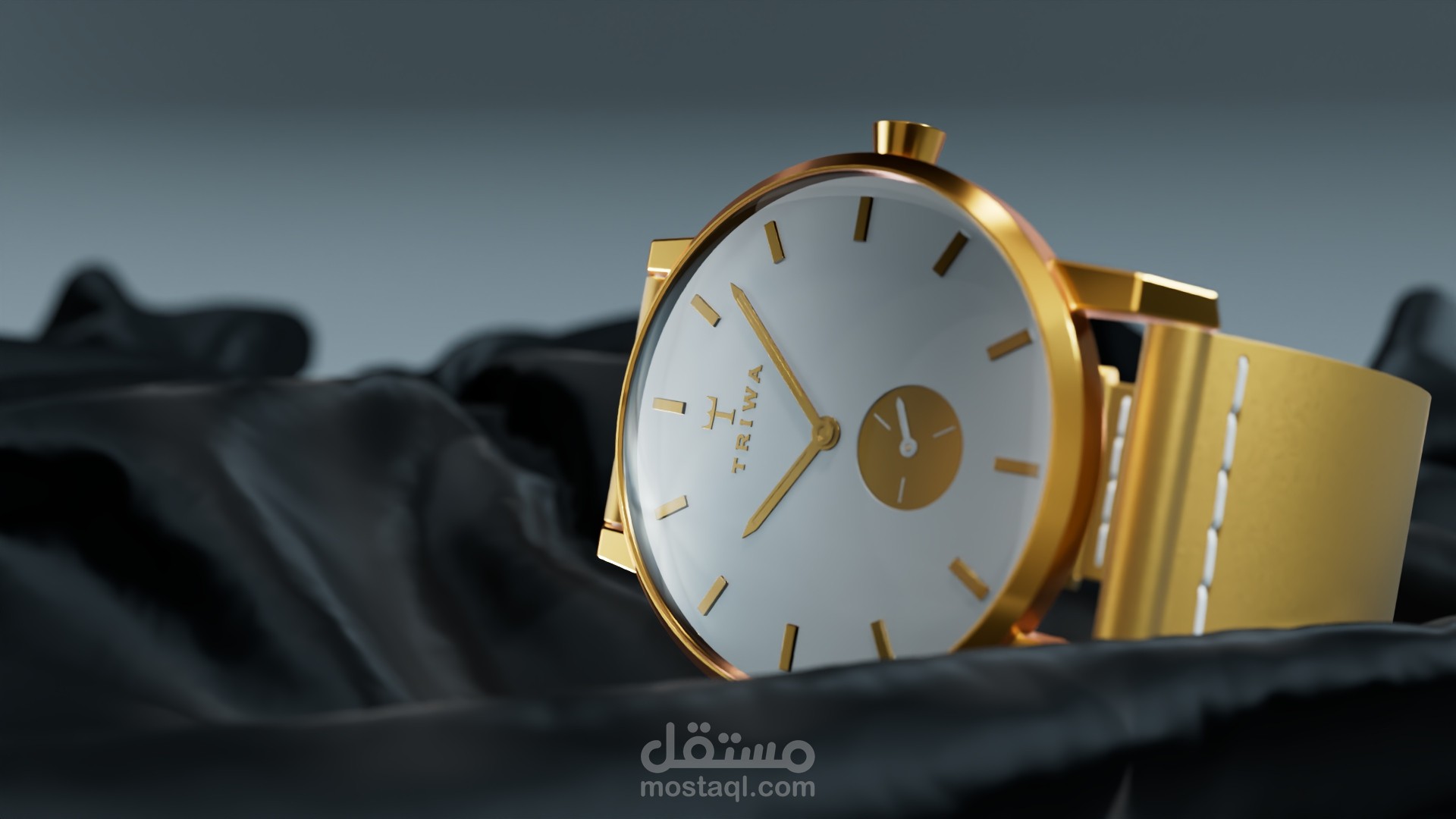 TRIWA | Elegant Gold Watch Visualization