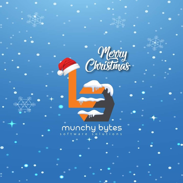 Christmas poster design for Munchy Bytes software solutions