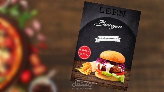 Burger flyer design