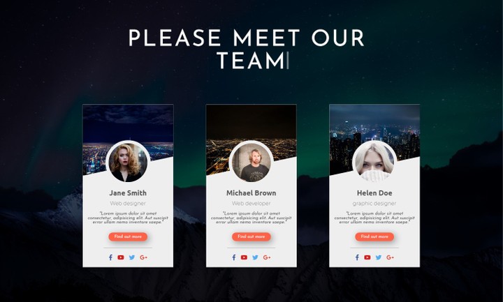 Meet our team page