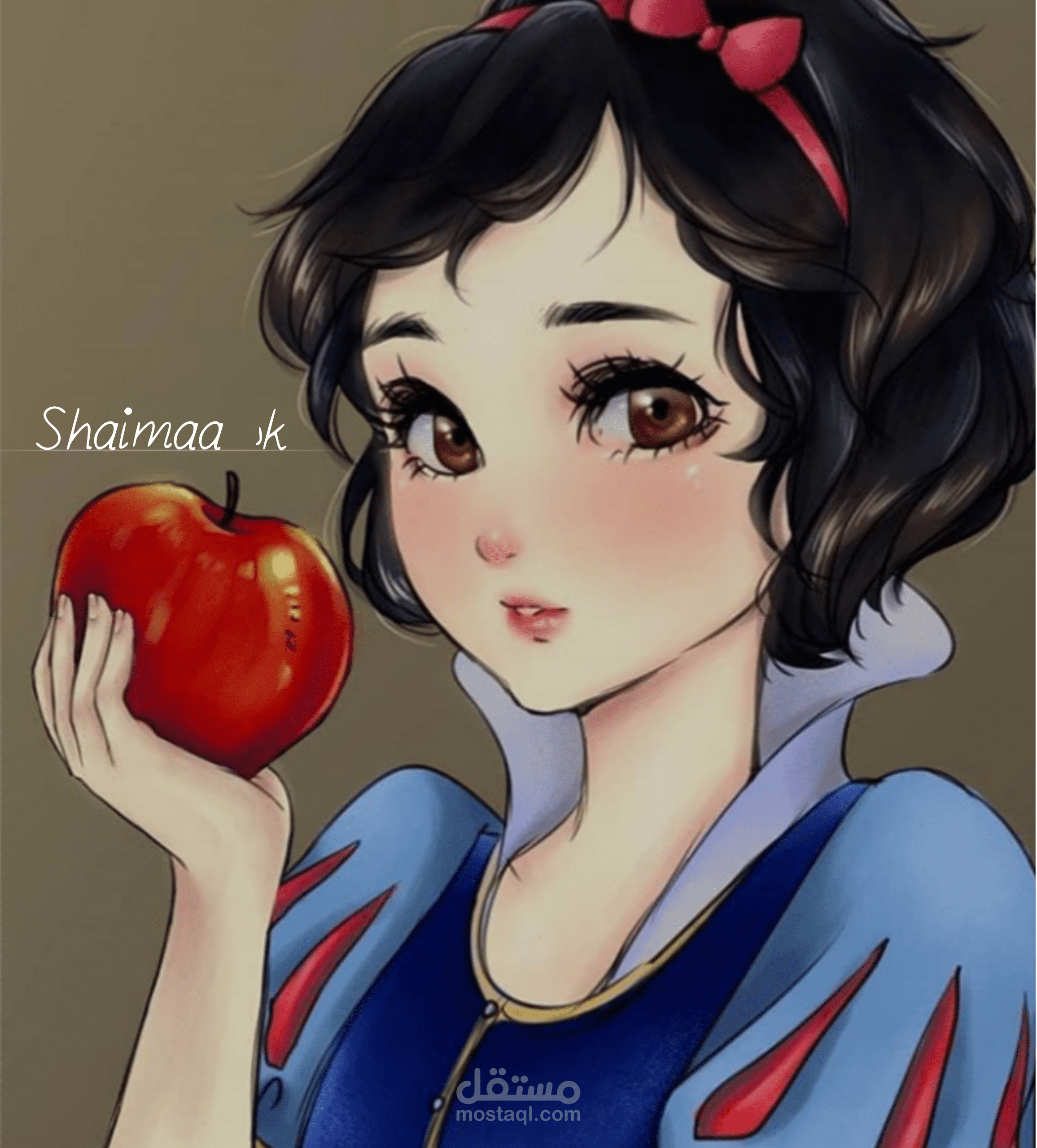 Digital Painting snow white