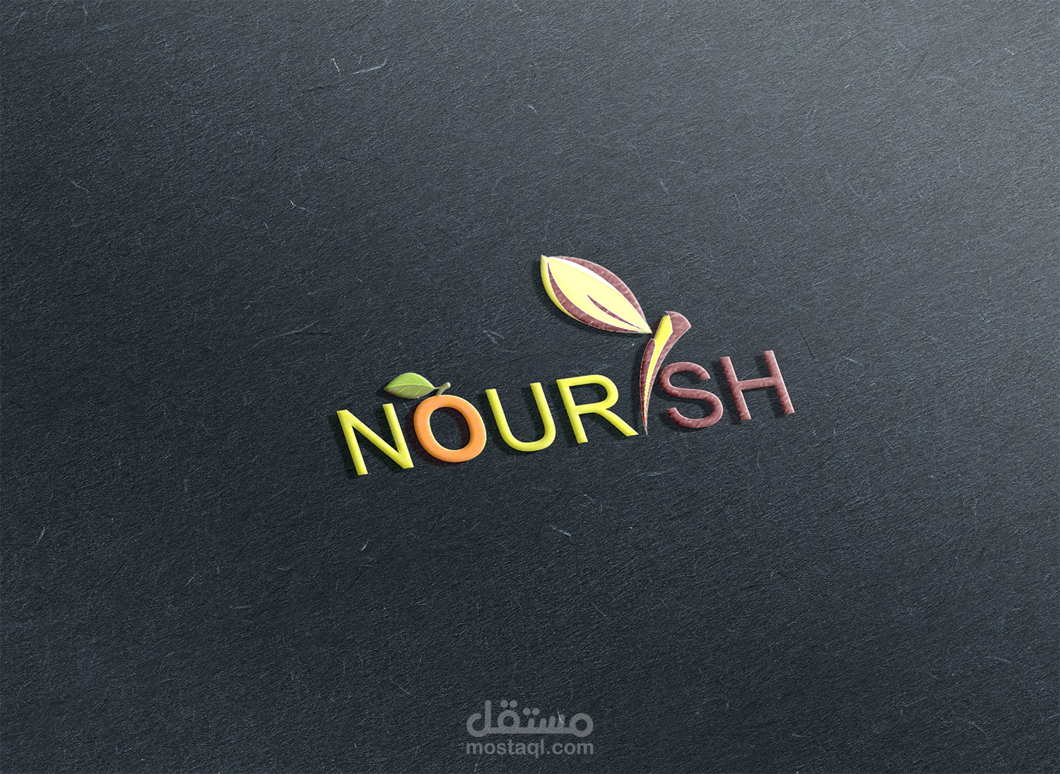 Nourish Logo For Fresh Food Delivery Company