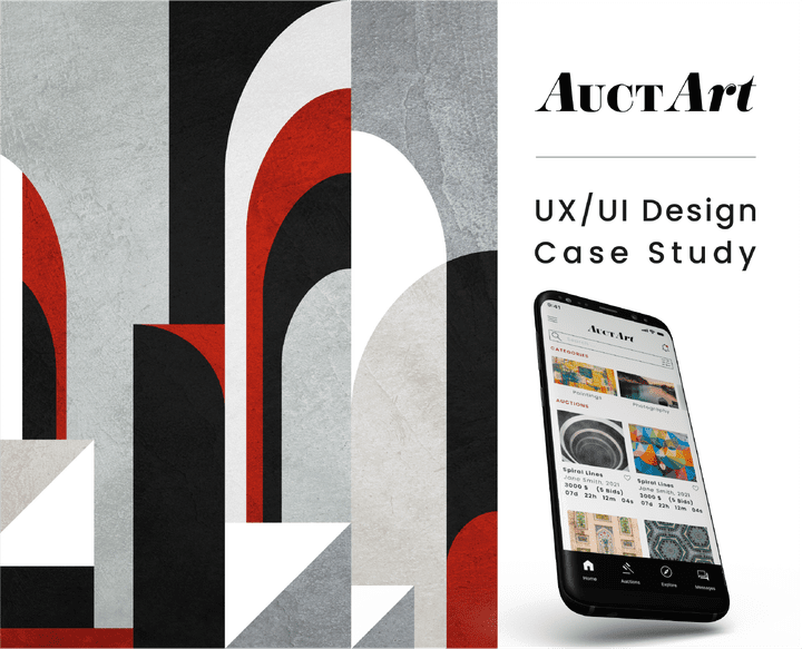 Ux/Ui Design Case Study for AuctArt The Art Auction App
