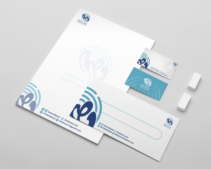 شعار وهوية  _ Logo and identity  بصمة