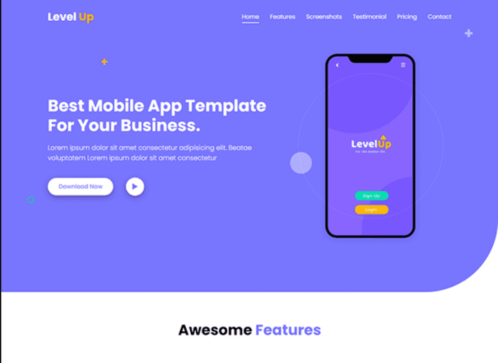 Landing Page (Level-up)