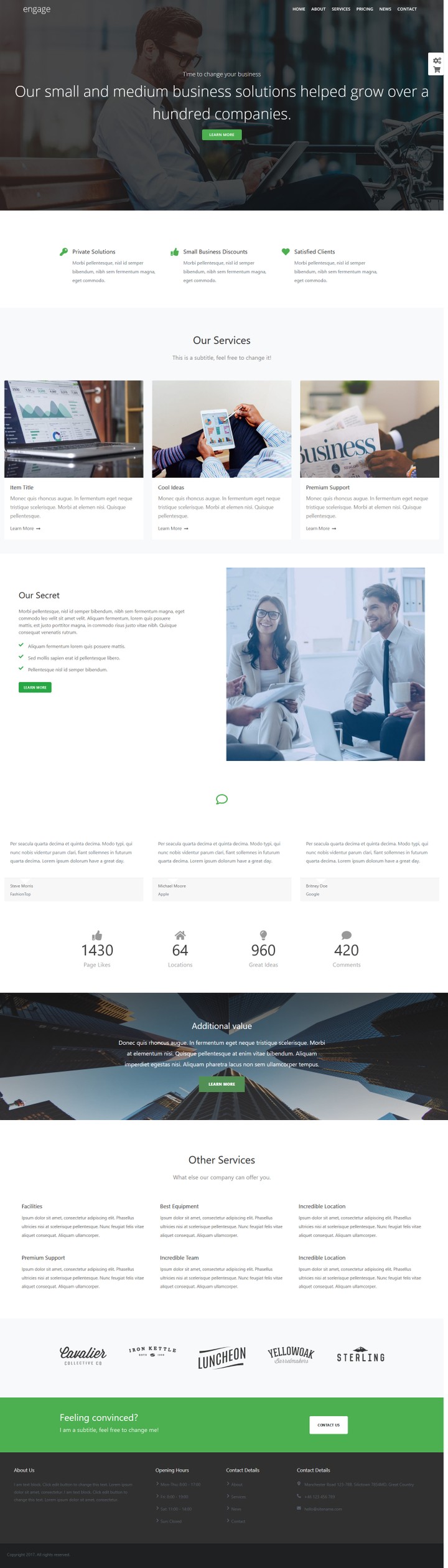 Engage Website Template