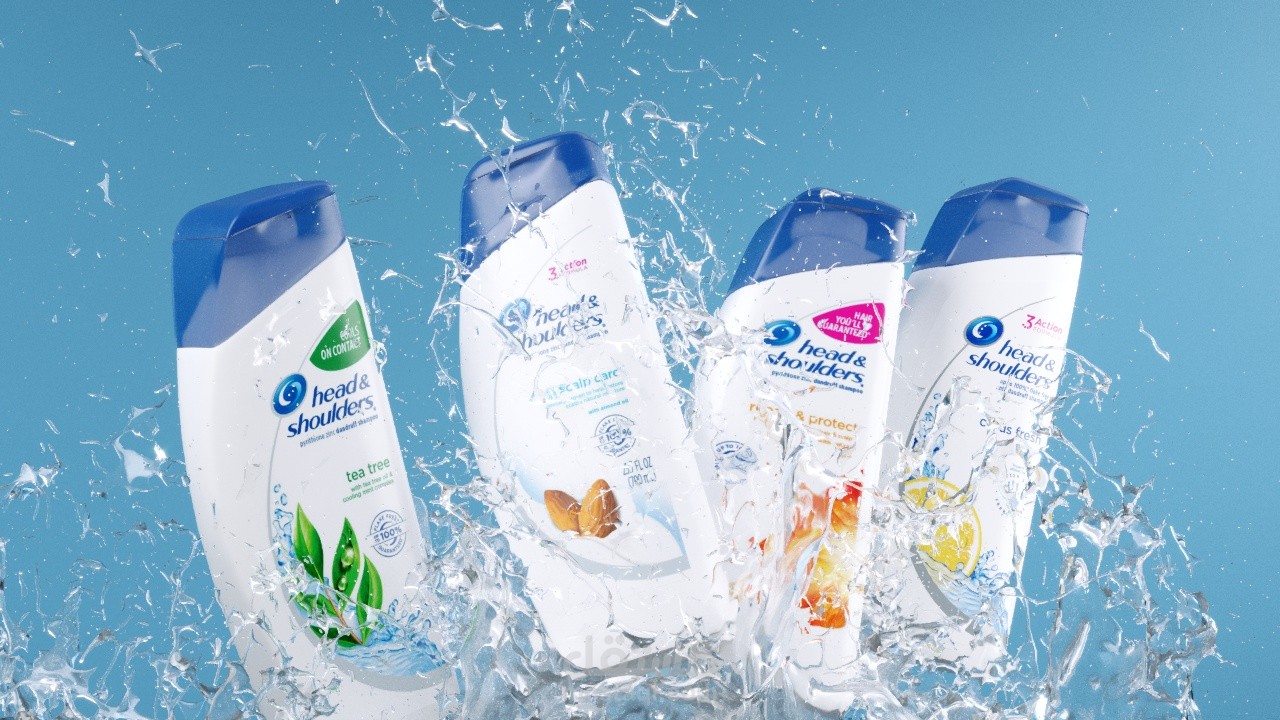 تصميم اعلاني لشامبو head & shoulders