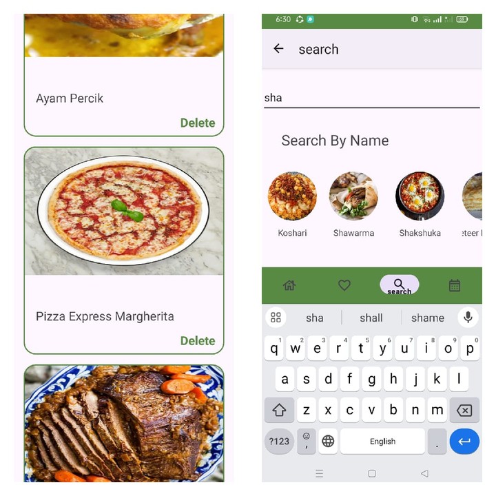 meals android app