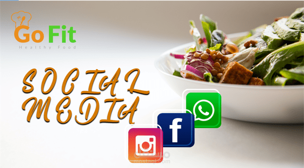 تصميم سوشيال ميديا لشعار Go Fit