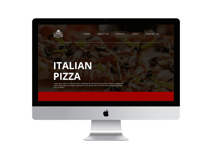 موقع لمطعم بيتزا ايطالية
