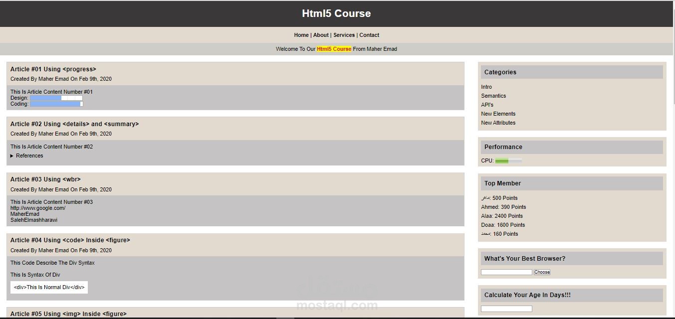 learning-HTML5