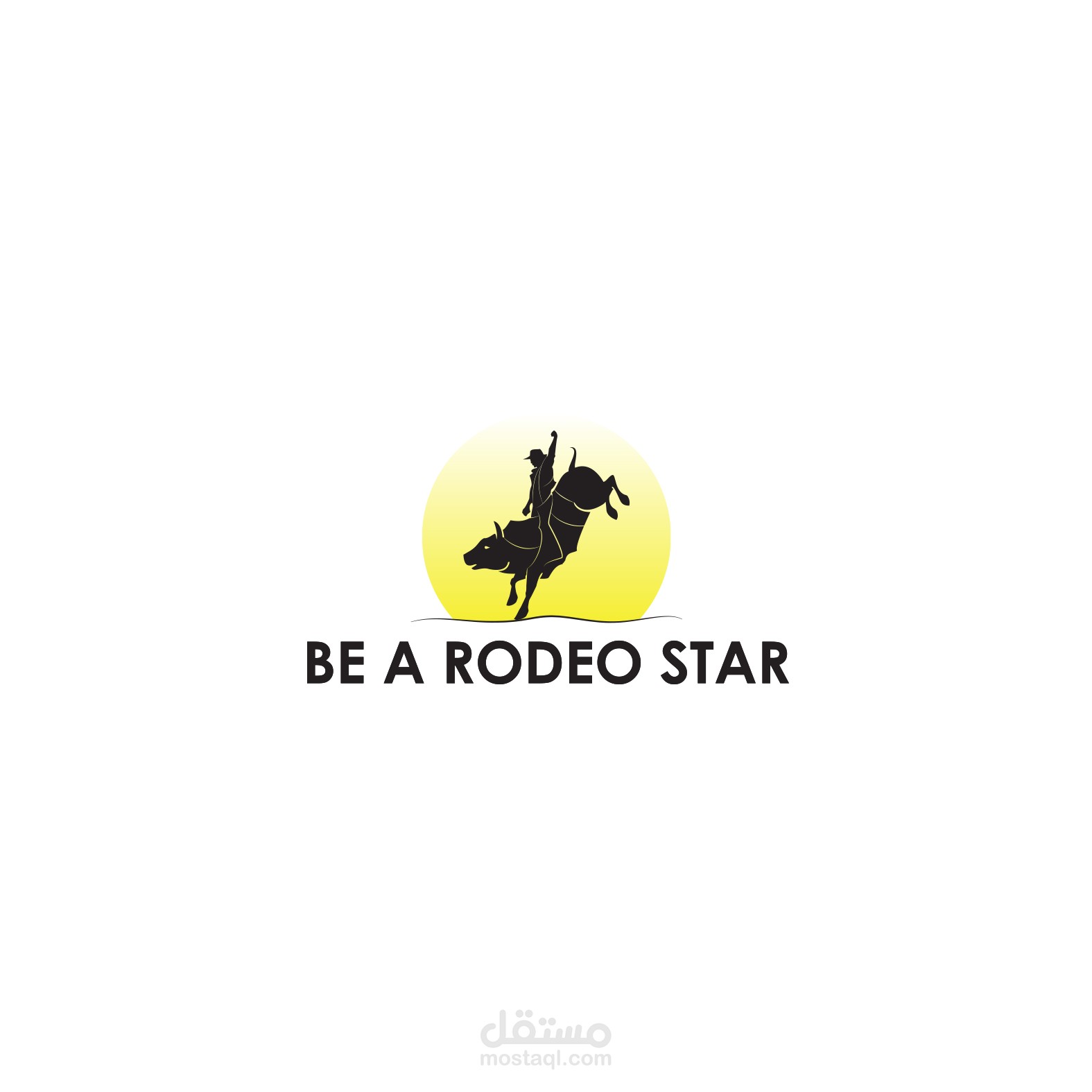 شعار "BE A RODEO STAR"