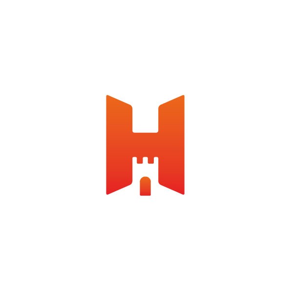 hulcastla monogram logo concept