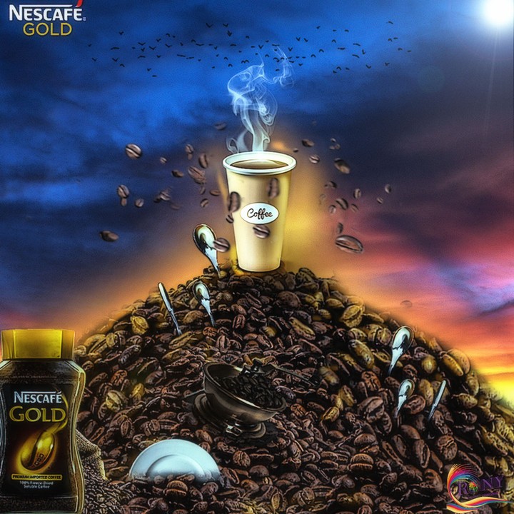 تصميم سوشيال ميديا (nescafe gold) جذاب و رائع