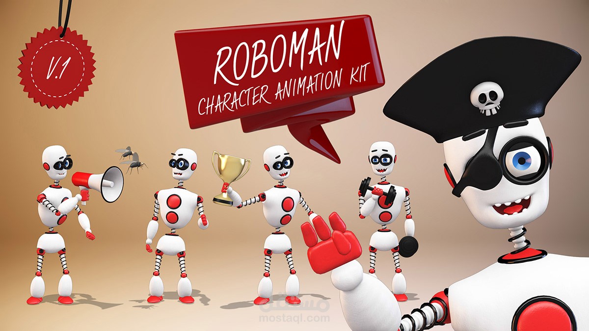 Roboman Character animation kit