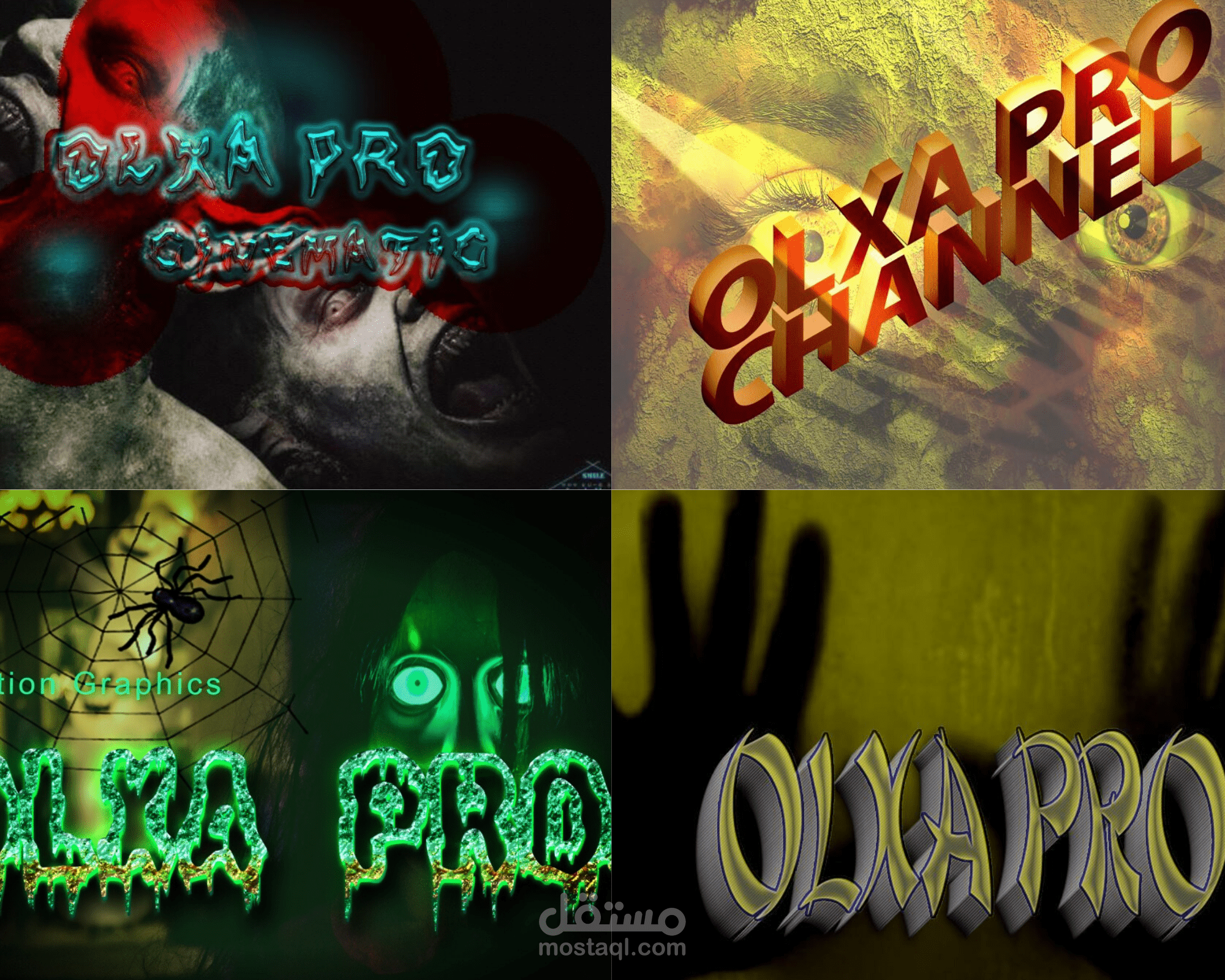 Horror posters text effect