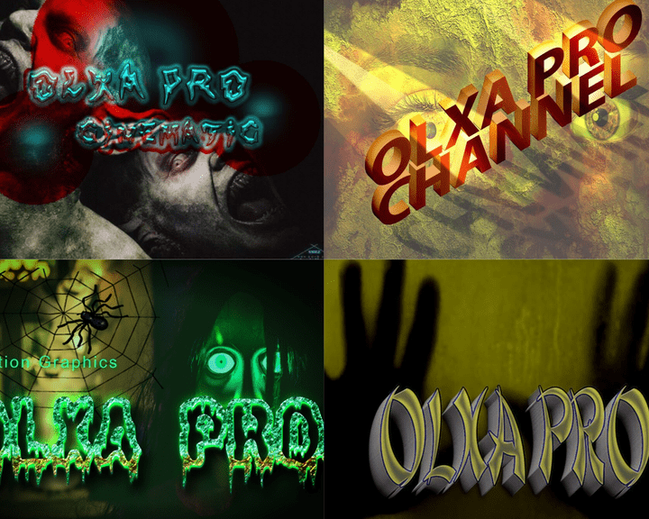 Horror posters text effect