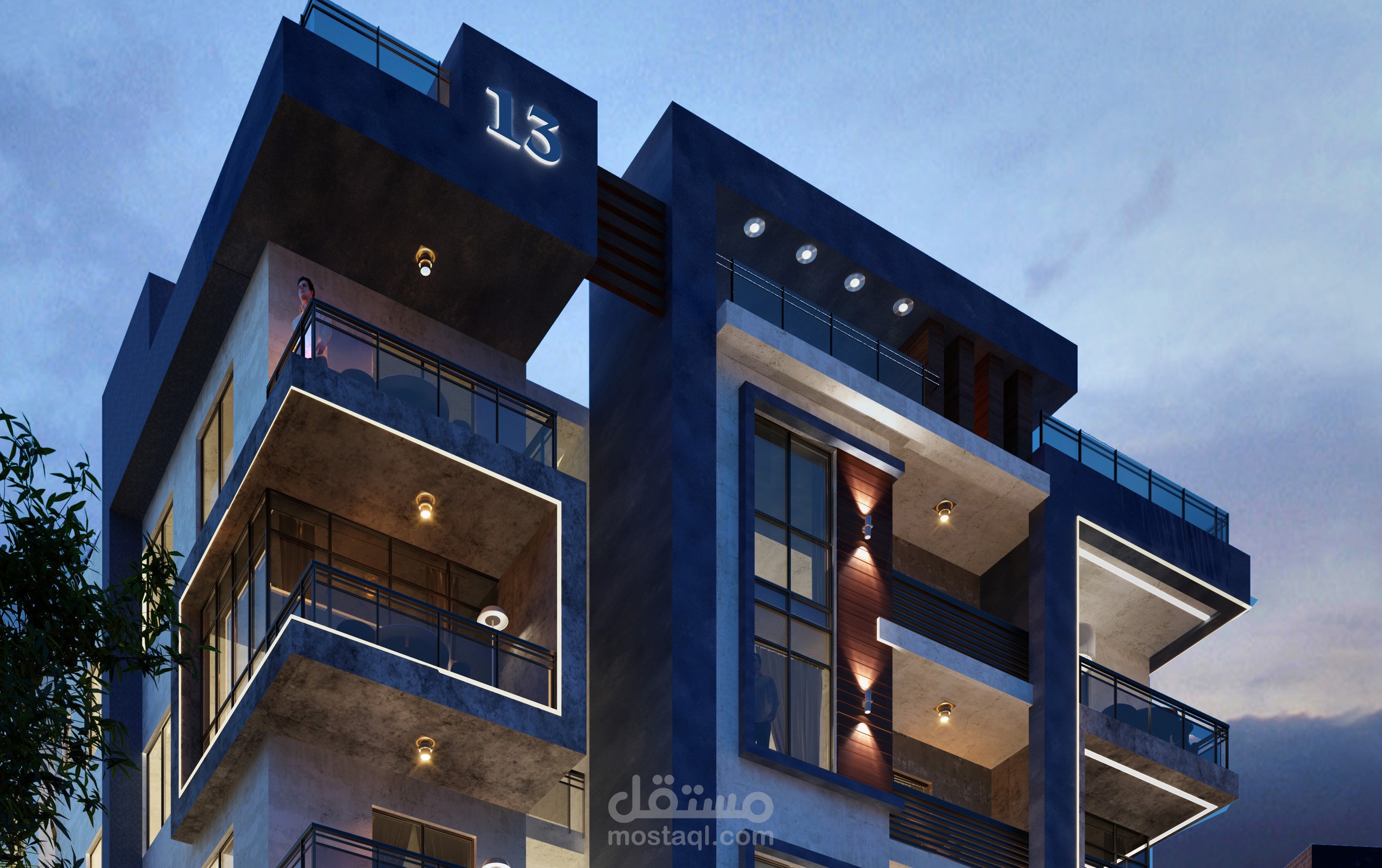 مشروع تصميم مبنى سكني بالقاهرة الجديدة_مصر