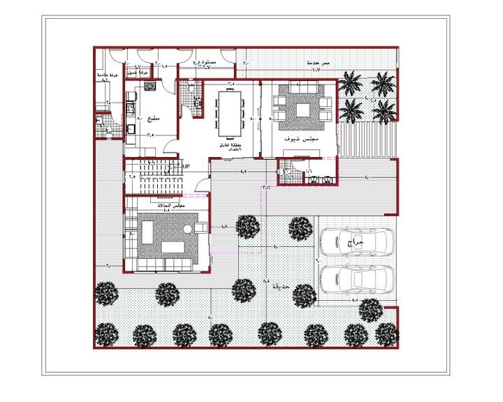 تصميم متكامل ورسومات تنفيذية لفيلا سكنية