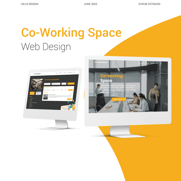 UX/UI Design for a co-working space website