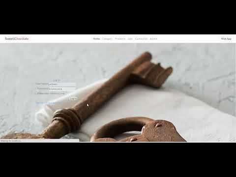Chocolate shop web application